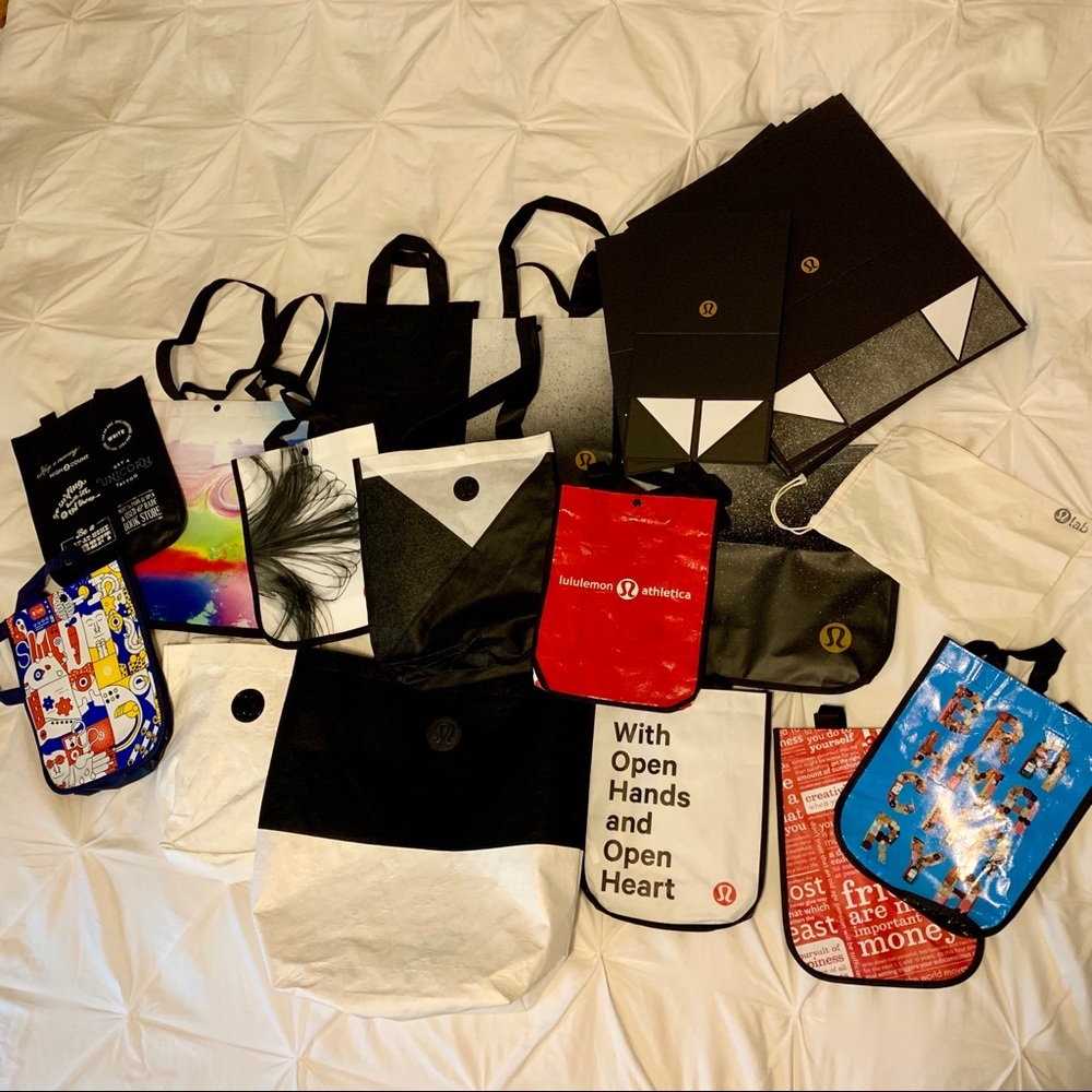 Lululemon gift boxes and bags